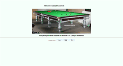 Desktop Screenshot of cuesports.com.hk