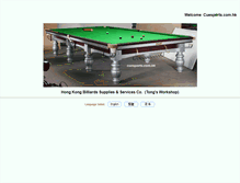 Tablet Screenshot of cuesports.com.hk