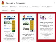 Tablet Screenshot of cuesports.org.sg